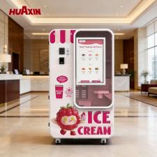 Automatico venditore automatico di gelato per uso commerciale con 15 secondi di servizio veloce e sistema di gestione remota Soluzione ad alto ROI
